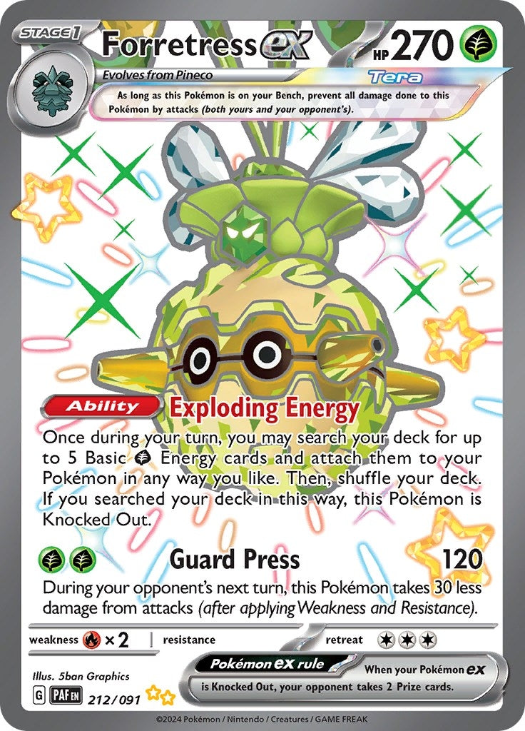 Image for Forretress ex (212/091) (SV: Paldean Fates) - Pokemon
