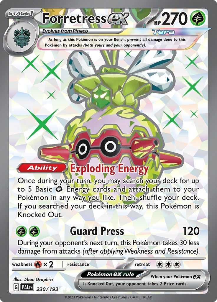 Image for Forretress ex (230/193) (SV02: Paldea Evolved) - Pokemon