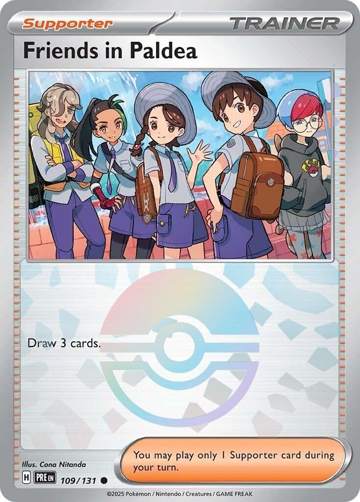 Image for Friends in Paldea - 109/131 (Poke Ball Pattern) (109/131) (SV: Prismatic Evolutions) - Pokemon