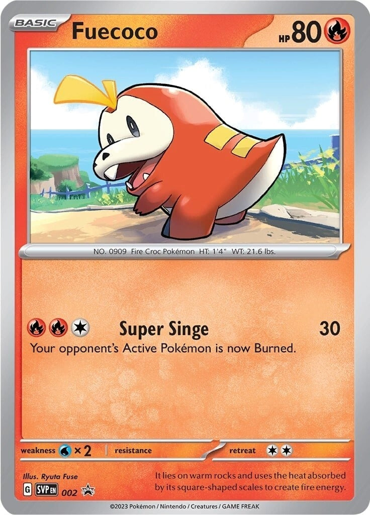 Image for Fuecoco - 002 (002) (SV: Scarlet & Violet Promo Cards) - Pokemon