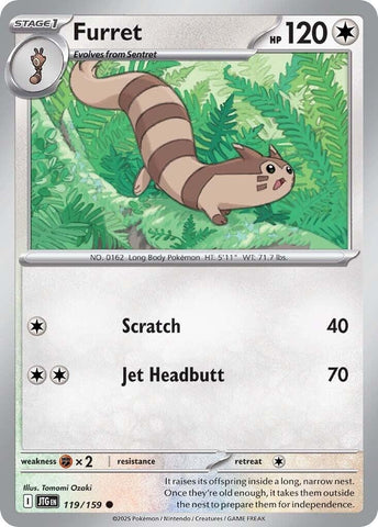 Image for Furret (119/159) (SV09: Journey Together) - Pokemon