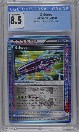 G SCOPE - PLASMA BLAST - CGC 8.5 Pokemon Single