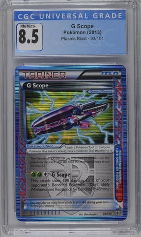 G SCOPE - PLASMA BLAST - CGC 8.5 Pokemon Single