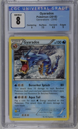 GYARADOS - GENERATIONS - CGC 8 Pokemon Single