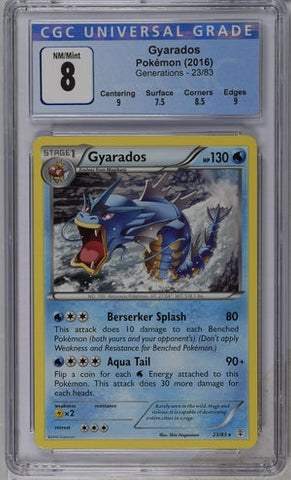 GYARADOS - GENERATIONS - CGC 8 Pokemon Single