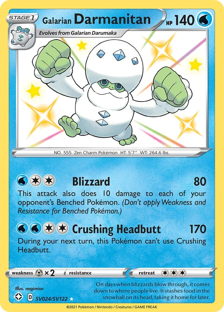 Image for Galarian Darmanitan (SV024/SV122) (Shining Fates: Shiny Vault) - Pokemon