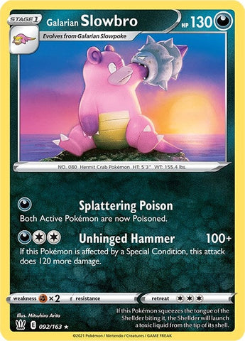 Image for Galarian Slowbro (092/163) (SWSH05: Battle Styles) - Pokemon