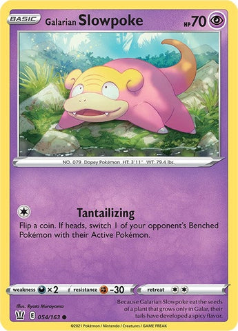 Image for Galarian Slowpoke (054/163) (SWSH05: Battle Styles) - Pokemon