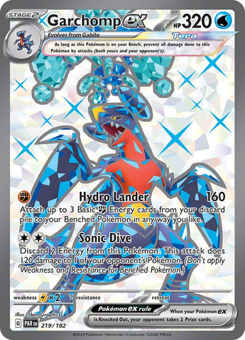Image for Garchomp ex (219/182) (SV04: Paradox Rift) - Pokemon