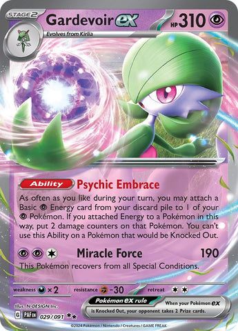 Image for Gardevoir ex (029/091) (SV: Paldean Fates) - Pokemon