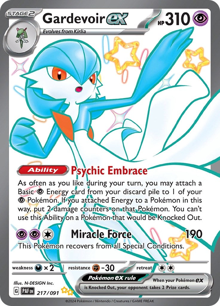Image for Gardevoir ex (217/091) (SV: Paldean Fates) - Pokemon