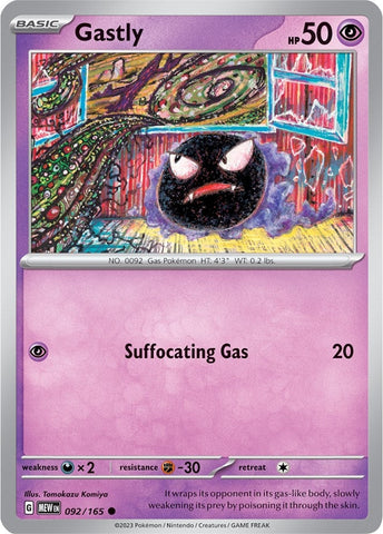 Image for Gastly (092/165) (SV: Scarlet & Violet 151) - Pokemon