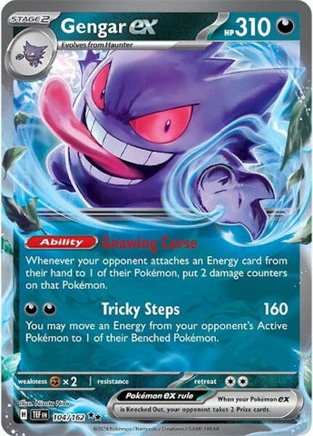 Image for Gengar ex (104/162) (SV05: Temporal Forces) - Pokemon