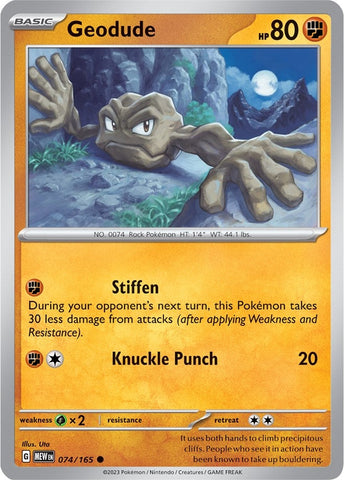 Image for Geodude (074/165) (SV: Scarlet & Violet 151) - Pokemon