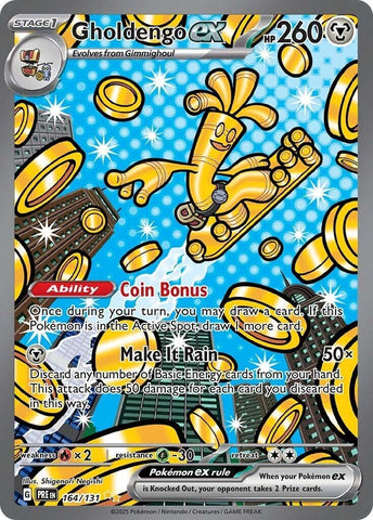 Image for Gholdengo ex (164/131) (SV: Prismatic Evolutions) - Pokemon