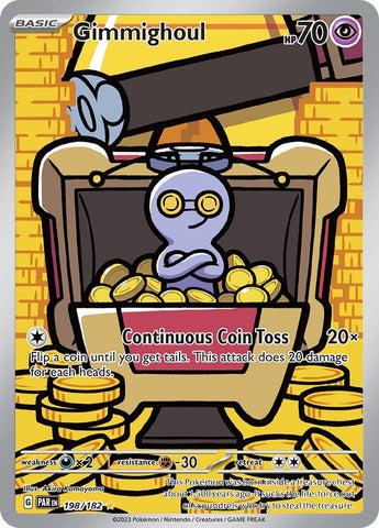 Image for Gimmighoul (198/182) (SV04: Paradox Rift) - Pokemon