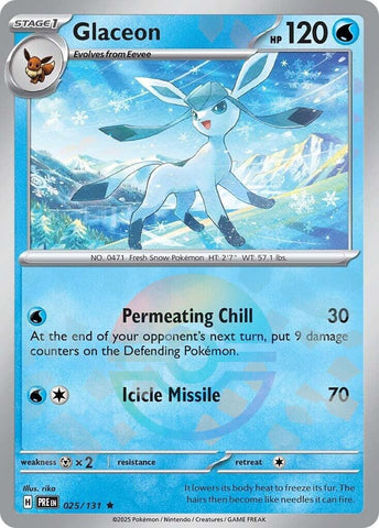 Image for Glaceon (Poke Ball Pattern) (025/131) (SV: Prismatic Evolutions) - Pokemon