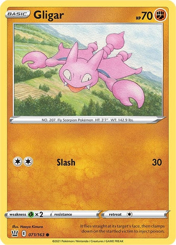 Image for Gligar (071/163) (SWSH05: Battle Styles) - Pokemon
