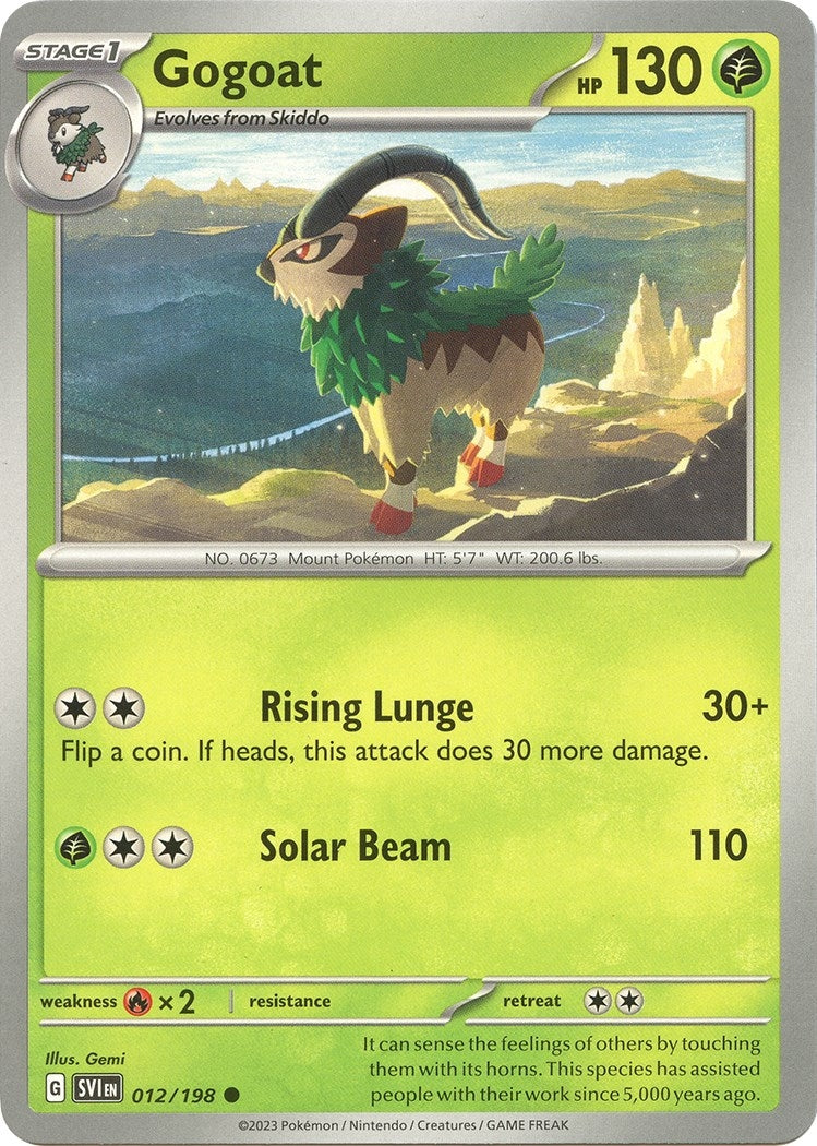 Image for Gogoat (012/198) (SV01: Scarlet & Violet Base Set) - Pokemon