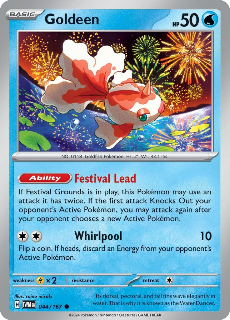 Image for Goldeen (044/167) (SV06: Twilight Masquerade) - Pokemon
