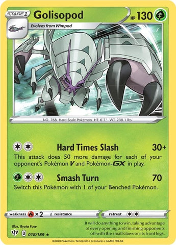 Image for Golisopod (018/189) (SWSH03: Darkness Ablaze) - Pokemon