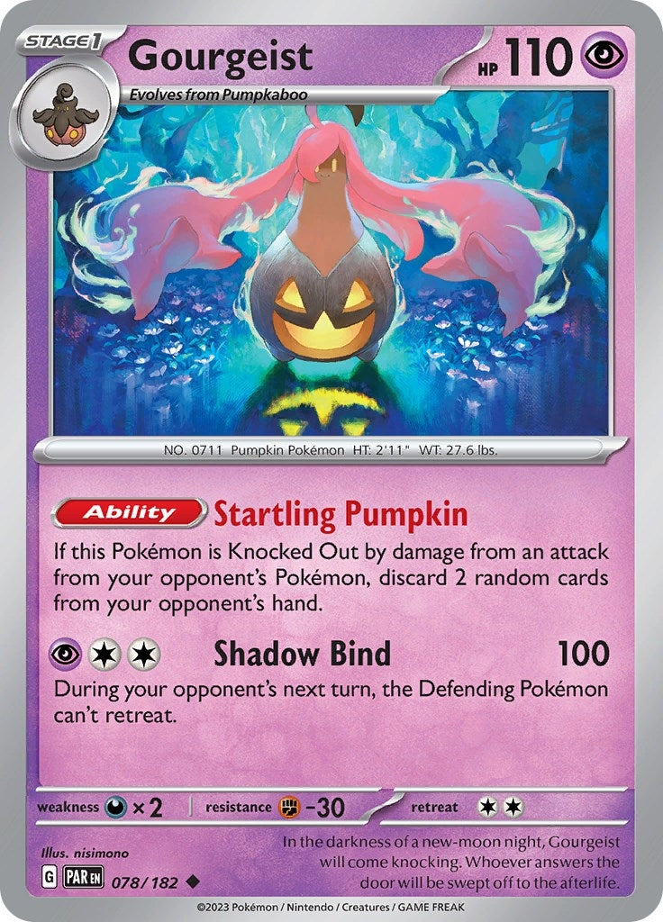 Image for Gourgeist (078/182) (SV04: Paradox Rift) - Pokemon