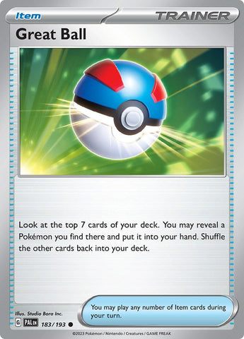Image for Great Ball (183/193) (SV02: Paldea Evolved) - Pokemon