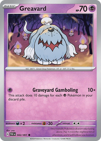 Image for Greavard (042/091) (SV: Paldean Fates) - Pokemon