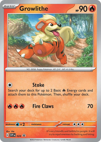 Image for Growlithe - 024 (024) (SV: Scarlet & Violet Promo Cards) - Pokemon