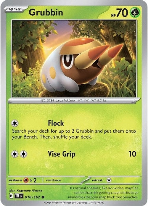 Image for Grubbin (018/162) (SV05: Temporal Forces) - Pokemon