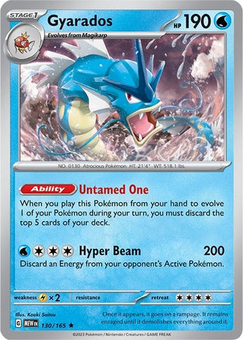 Image for Gyarados (130/165) (SV: Scarlet & Violet 151) - Pokemon