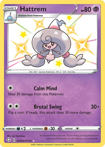 Image for Hattrem (SV055/SV122) (Shining Fates: Shiny Vault) - Pokemon