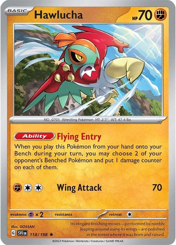 Image for Hawlucha (118/198) (SV01: Scarlet & Violet Base Set) - Pokemon