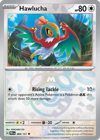 Image for Hawlucha (Master Ball Pattern) (089/131) (SV: Prismatic Evolutions) - Pokemon