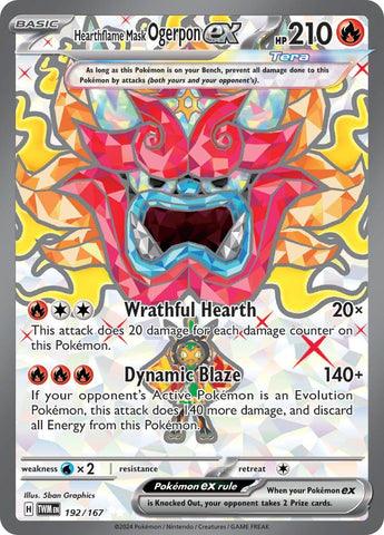 Image for Hearthflame Mask Ogerpon ex (192/167) (SV06: Twilight Masquerade) - Pokemon