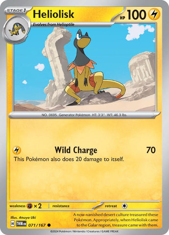 Image for Heliolisk (071/167) (SV06: Twilight Masquerade) - Pokemon