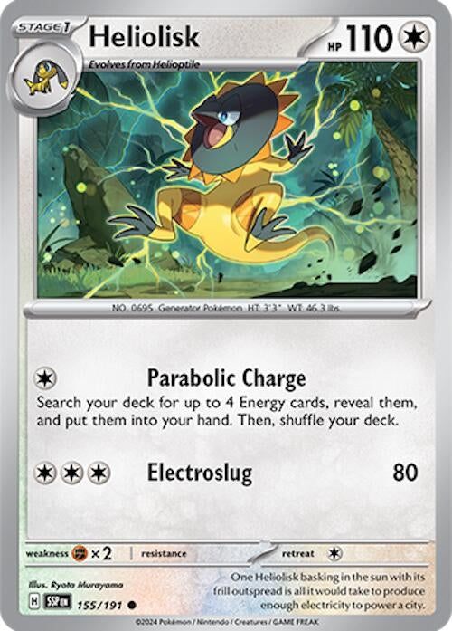 Image for Heliolisk (155/191) (SV08: Surging Sparks) - Pokemon
