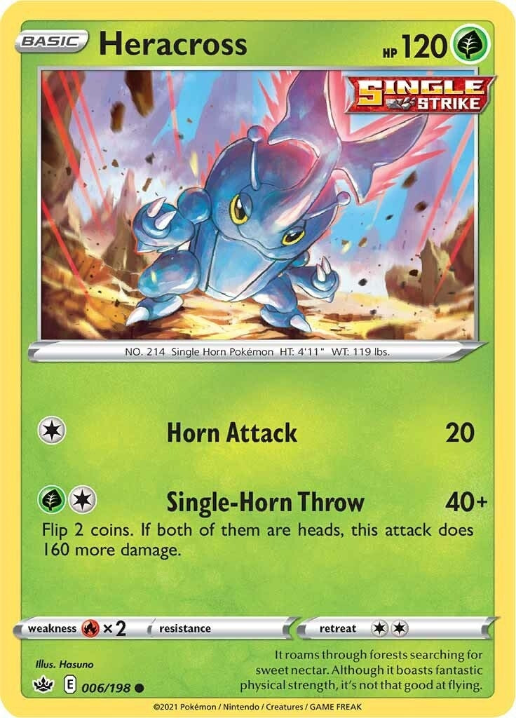 Image for Heracross (006/198) (SWSH06: Chilling Reign) - Pokemon