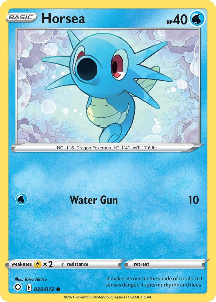 Image for Horsea (020/072) (Shining Fates) - Pokemon