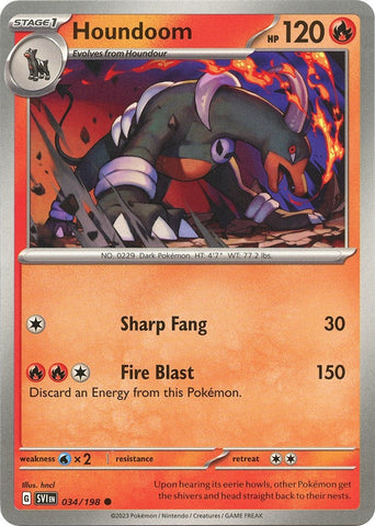 Image for Houndoom (034/198) (SV01: Scarlet & Violet Base Set) - Pokemon