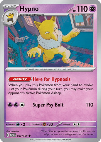 Image for Hypno (097/165) (SV: Scarlet & Violet 151) - Pokemon