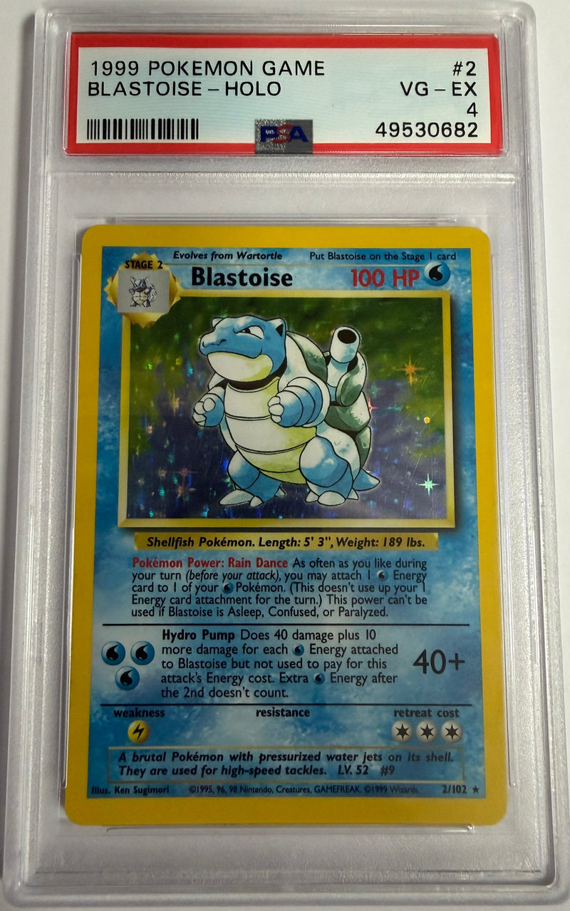 BLASTOISE - HOLO - BASE SET - PSA 4 Pokemon Single