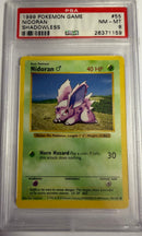 NIDORAN - SHADOWLESS COMMON - BASE SET - PSA 8 Pokemon Single