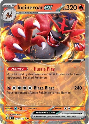 Image for Incineroar ex (034/162) (SV05: Temporal Forces) - Pokemon