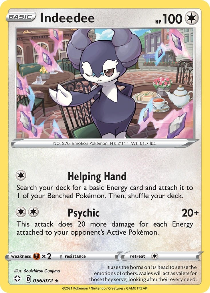 Image for Indeedee (056/072) (Shining Fates) - Pokemon