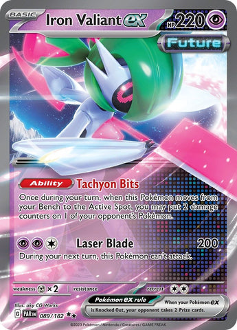Image for Iron Valiant ex (089/182) (SV04: Paradox Rift) - Pokemon