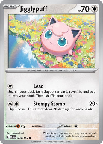 Image for Jigglypuff (039/165) (SV: Scarlet & Violet 151) - Pokemon