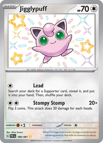 Image for Jigglypuff (198/091) (SV: Paldean Fates) - Pokemon