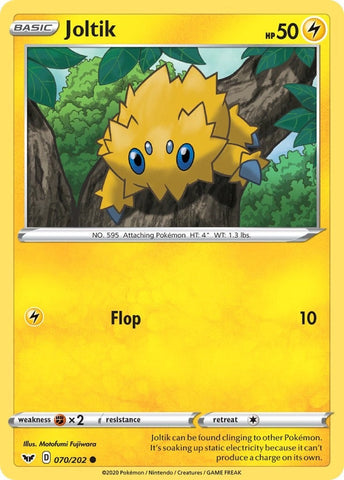 Image for Joltik (070/202) (SWSH01: Sword & Shield Base Set) - Pokemon