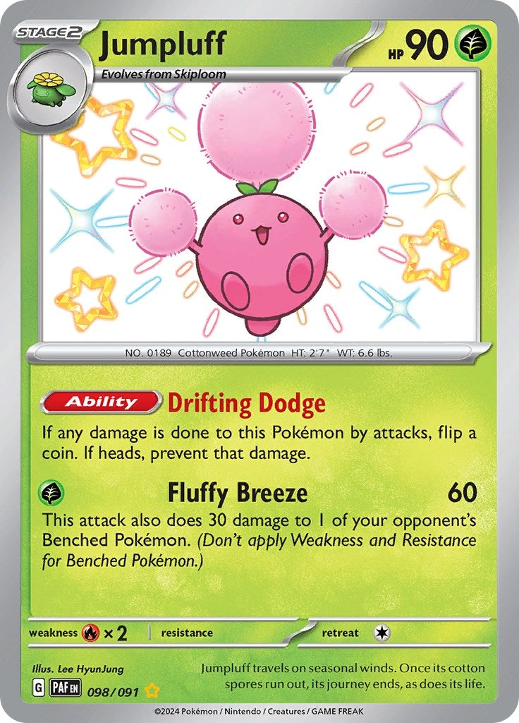 Image for Jumpluff (098/091) (SV: Paldean Fates) - Pokemon